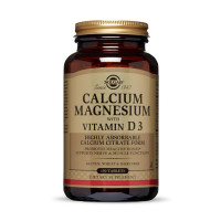 Магній, Calcium Magnesium with Vitamin D3, Solgar, 150 таблеток