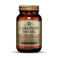 Аргинин, L-Arginine 500 mg, Solgar, 100 капсул