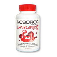 Аргінін, L-Arginine, NOSOROG, 120 капсул
