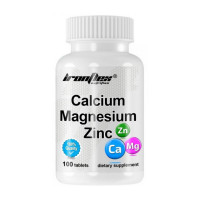 Магній, Calcium-Magnesium-Zinc, IronFlex, 100 таблеток