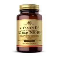 Вітаміни, Vitamin D3 5000 IU, Solgar, 100 капсул