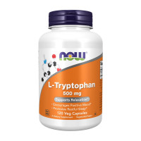 Аминокислоты, L-Tryptophan 500 mg, NOW, 120 капсул