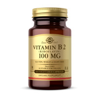 Витамины, Vitamin B 2 100 mg, Solgar, 100 капсул