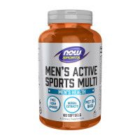 Витамины и минералы, Men's Active Sports Multi, NOW, 180 капсул