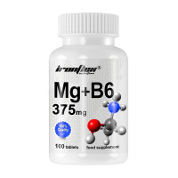 Витамины и минералы, Mg+B6 375 mg, IronFlex, 100 таблеток