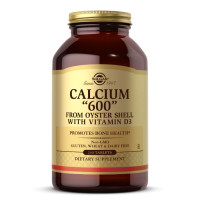Кальцій, Calcium 600 with vit D3, Solgar, 240 таблеток