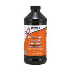 Добавка для здоровья, Sunflower Liquid Lecithin, NOW, 473 мл