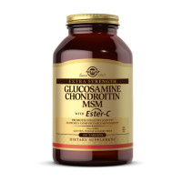Для суставов и связок, Glucosamine Chondroitin MSM with Ester-C, Solgar, 180 таблеток