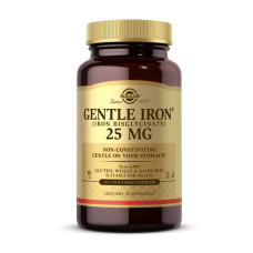 Gentle Iron 25 mg (Iron Bisglycinate) (180 veg caps)