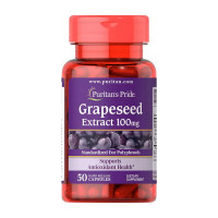 Добавка для здоровья, Grapeseed Extract 100 mg, Puritan's Pride, 50 капсул
