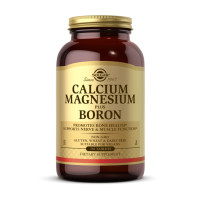 Магній, Calcium Magnesium Plus Boron, Solgar, 250 таблеток