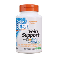 Добавка для здоров'я, Vien Support with DiosVein and MenaQ7, Doctor's BEST, 60 капсул