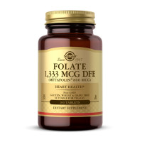 Вітаміни та мінерали, Folate 1,333 mcg DFE (Metafolin 800 mcg), Solgar, 100 таблеток