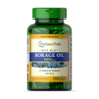 Добавка для здоровья, Borage Oil 1000 mg, Puritan's Pride, 100 капсул