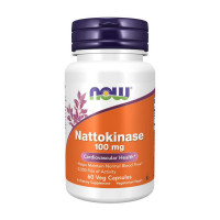 Добавка для здоровья, Nattokinase 100 mg, NOW, 60 капсул