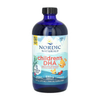 Омега-3, Children's DHA 530 mg Omega-3, Nordic Naturals, 473 мл (Натуральная клубника)