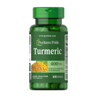 Добавка для здоров'я, Turmeric 400 mg, Puritan's Pride, 100 капсул