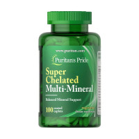 Вітаміни та мінерали, Super Chelated Multi-Mineral, Puritan's Pride, 100 таблеток