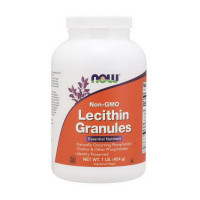 Добавка для здоровья, Lecithin Granules Non-GMO, NOW, 454 г