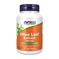 Добавка для здоров'я, Olive Leaf Extract 500 mg, NOW, 120 капсул