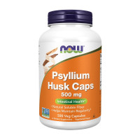 Добавка для здоровья, Psyllium Husk Caps 500 mg, NOW, 500 капсул