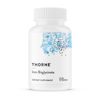 Железо, Iron Bisglycinate, Thorne Research, 60 капсул
