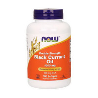 Добавка для здоровья, Black Currant Oil 1000 mg double strength, NOW, 100 капсул