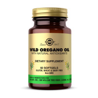 Добавка для здоровья, Wild Oregano Oil, Solgar, 60 капсул