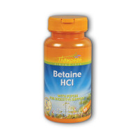 Добавка для здоров'я, Betaine HCL with pepsin, Thompson, 90 таблеток