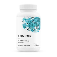 Витамины и минералы, 5-MTHF 1 mg, Thorne Research, 60 капсул