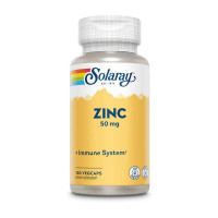 Цинк, Zinc 50 mg, Solaray, 100 капсул