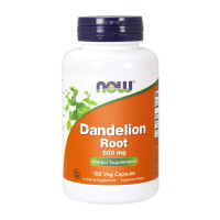 Добавка для здоров'я, Dandelion Root 500 mg, NOW, 100 капсул