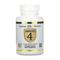 Добавка для здоровья, Immune 4, California Gold Nutrition, 60 капсул