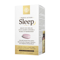 Добавка для здоровья, Sleep triple action, Solgar, 60 трёхслойных таблеток