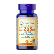 E-268 mg (400 IU) with Selenium 50 mcg (100 softgels)