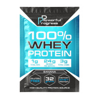 Сироватковий протеїн, 100% Whey Protein, Powerful Progress, 32 г (Полуниця)