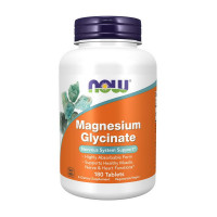 Магний, Magnesium Glycinate, NOW, 180 таблеток