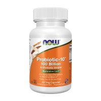 Добавка для здоров'я, Probiotic-10 100 Billion, NOW, 60 капсул