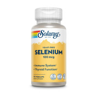 Селен, Selenium 100 mcg yeast-free, Solaray, 90 капсул