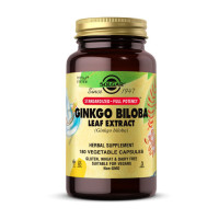 Добавка для здоровья, Ginkgo Biloba Leaf Extract, Solgar, 180 капсул