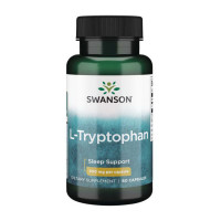 Амінокислоти, L-Tryptofan 500 mg, Swanson, 60 капсул