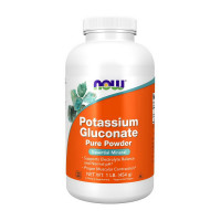 Вітаміни та мінерали, Potassium Gluconate Pure Powder, NOW, 454 г