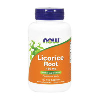 Добавка для здоров'я, Licorice Root 450 mg, NOW, 100 капсул