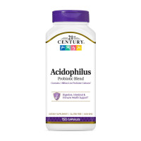 Добавка для здоровья, Acidophilus Probiotic Blend, 21st Century, 150 капсул