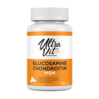 Для суставов и связок, Ultra Vit Glucosamine & Chondroitin MSM, VP Lab, 90 таблеток