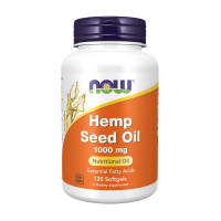 Добавка для здоровья, Hemp Seed Oil 1000 mg, NOW, 120 капсул