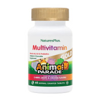 Мультивітаміни, Animal Parade Gold Multivitamin, Natures Plus, 60 таблеток (Вишня)