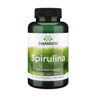 Добавка для здоров'я, Spirulina 500 mg, Swanson, 180 таблеток