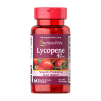 Добавка для здоров'я, Lycopene 40 mg, Puritan's Pride, 60 капсул