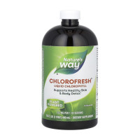 Добавка для здоров'я, Chlorofresh Liquid Chlorophyll Unflavored, Nature's Way, 473 мл (Без смаку)